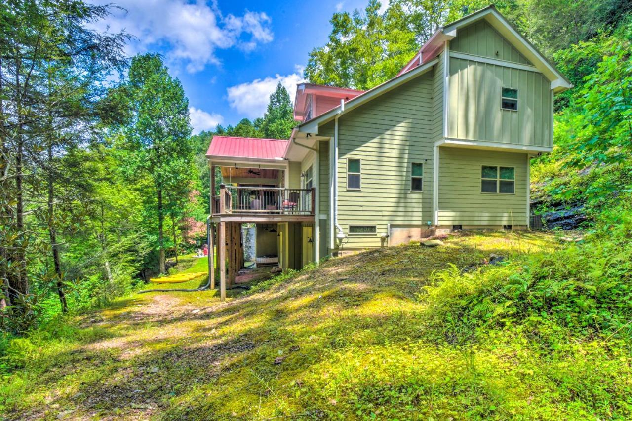 Cozy Riverside Dahlonega Home With Kayaks And Fire Pit Eksteriør billede